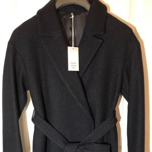 Womens Wool Belted Coat